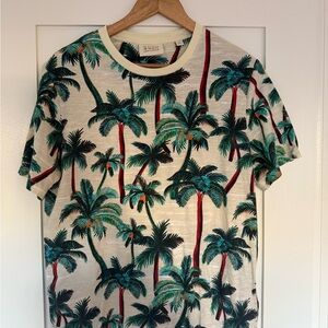 Scotch & Soda Multicolor Palm Print Men's Tee